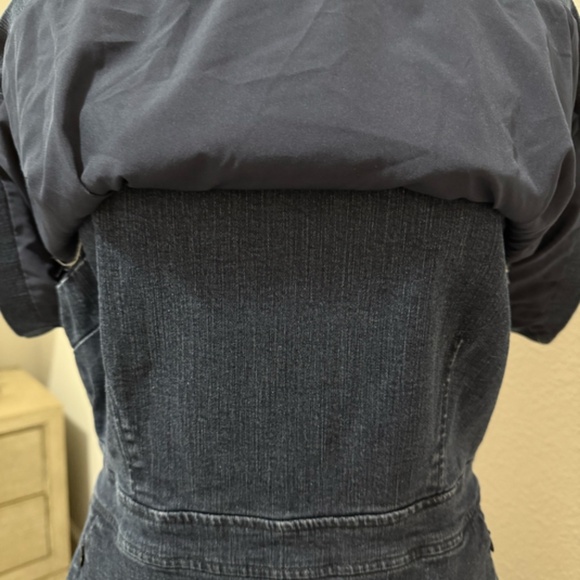 Toccin Navy Denim Sleeveless Popover Dress – Size 14 - Picture 10 of 11